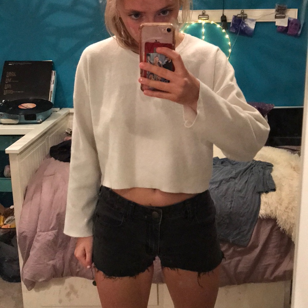 Black Jean Shorts